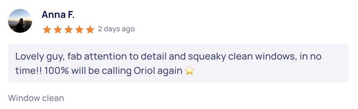 Airtasker review from Anna F.